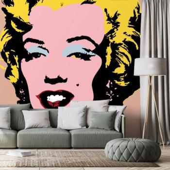 Öntapadó tapéta  pop art Marilyn Monroe barna háttéren kép