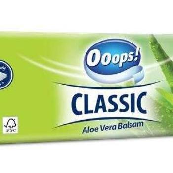 Ooops! Classic papír zsebkendő 3 rétegű, 10x10db aloe vera (KPC30... kép