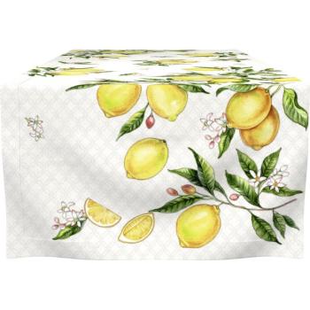 Organikus pamut asztali futó 150x45 cm Citrons - IHR kép