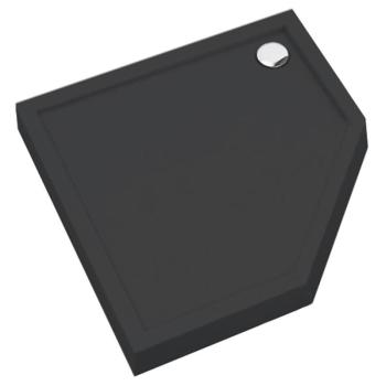 Ötszögletű zuhanytálca Black Mat 80x80x12 Espera Plus AQM4697CMG kép