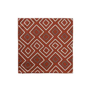 Párnahuzat DKD Home Decor Terrakotta Geometrikus 50 x 1 x 50 cm kép