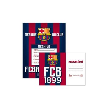 Party Meghívó borítékkal focis Fc Barcelona - Focis Ars Una kolle... kép