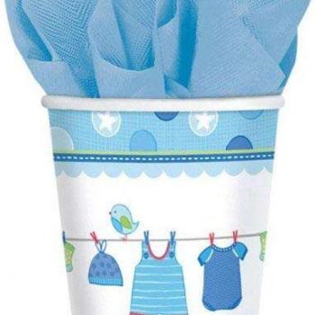 party pohár baby boy 8 db-os 266 ml kép