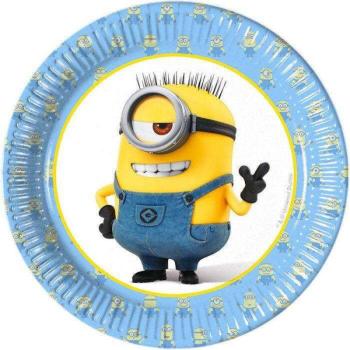 party tányér Minions 8 db-os 19,5 cm kép