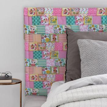 Patchwork mintás állatos falvédő 65*250 cm kép