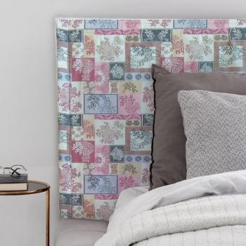 Patchwork mintás falvédő erdei állatok RÓZSASZÍN kép