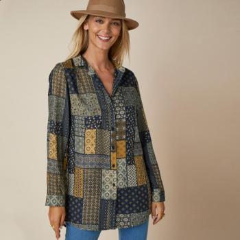 Patchwork mintás ing kép