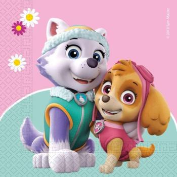 Paw Patrol Skye and Everest, Mancs Őrjárat szalvéta 20 db-os kép