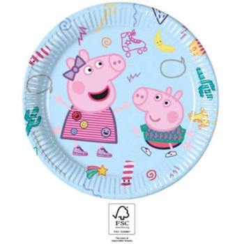 Pepa Pig Messy Play, Peppa malac papírtányér 8 db-os 23 cm FSC kép