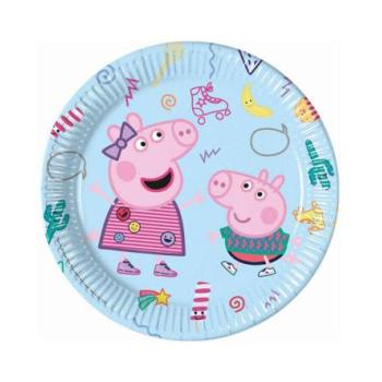 Peppa malac papírtányér - 23 cm, 8 db / csomag kép