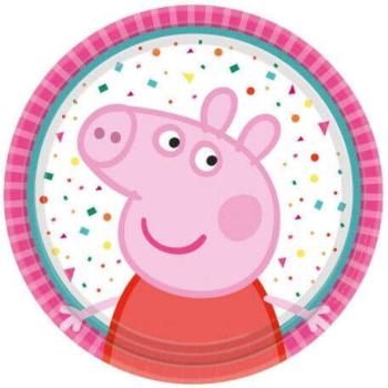 Peppa malac papírtányér 8 db-os 18 cm kép