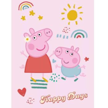 Peppa malac polár takaró happy days 100x140cm kép