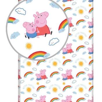 Peppa malac Rainbow gumis lepedő 90x200 cm kép