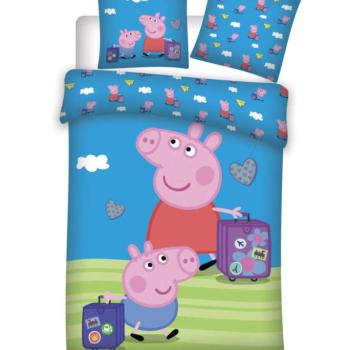 Peppa malac Travel gyerek ágyneműhuzat 100×135cm, 40×60 cm kép