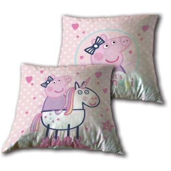 Peppa malac Unicorn párna, díszpárna 35x35 cm kép