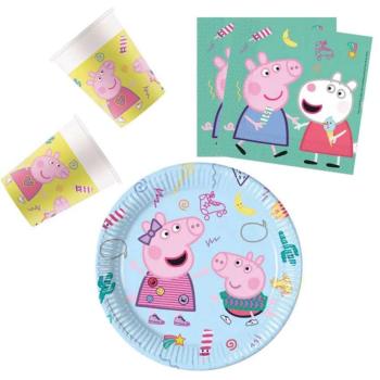 Peppa Pig Messy Play, Peppa malac party szett 36 db-os 23 cm-es t... kép