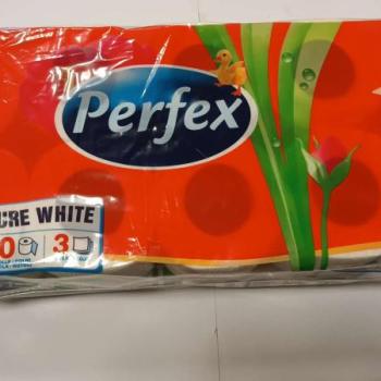 Perfex 10 tekercses natur toilett papir kép