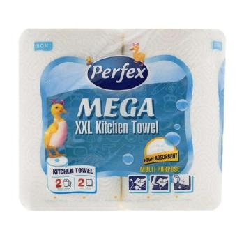 Perfex Mega XXL fehér konyharuha, 2 réteg, 23x22 cm, 2 tekercs/do... kép