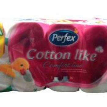 Perfex toalet papír cotton comfort line 16tekercs 150lap kép