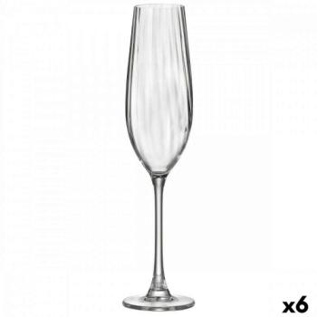 Pezsgőspohár Bohemia Crystal Optic Átlátszó Üveg 260 ml (6 egység) kép