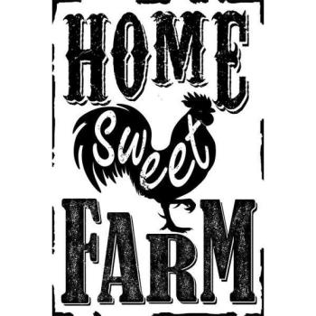 PF Home Sweet Farm 20x30 cm-es retro dekor fémtábla kép