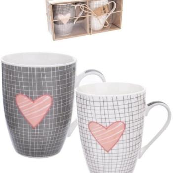 PINK HEART porcelán bögre 0,35 l 2 db kép