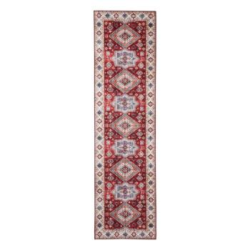 Piros-bézs futószőnyeg 60x225 cm Topaz – Think Rugs kép