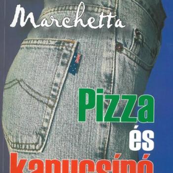 Pizza és kapucsínó kép