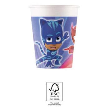 PJ Masks, Pizsihősök papír pohár 8 db-os 200 ml FSC kép