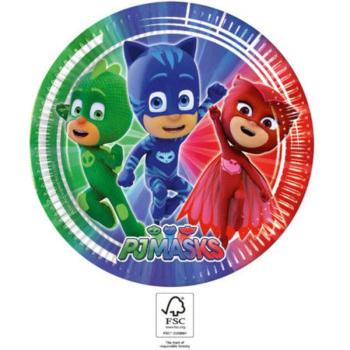 PJ Masks, Pizsihősök papírtányér 8 db-os 23 cm FSC kép