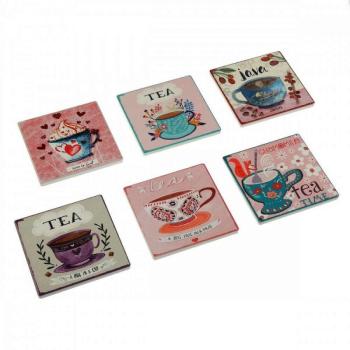 Poháralátét Versa Tea (10 x 10 cm) (6 Darabok) kép