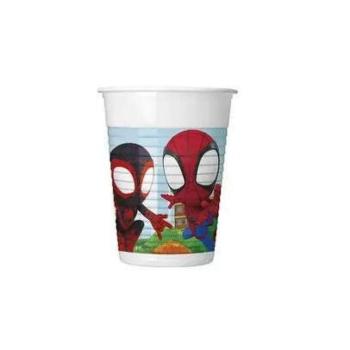 Pókember műanyag pohár spidey 8 db-os 200ml kép