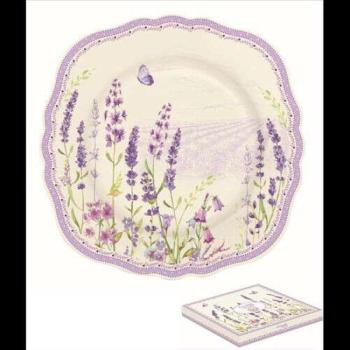 Porcelán desszerttányér 20cm, dobozban, Lavender Field kép