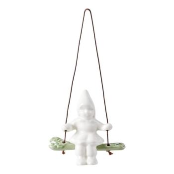 Porcelán karácsonyfadísz Swinging Girl – Kähler Design kép