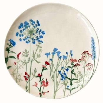 Porcelán lapostányér 26cm, Mille Fleurs Blue kép