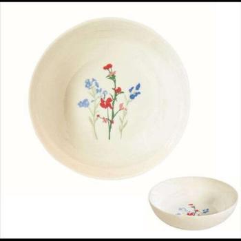 Porcelán mélytányér 18cm, Mille Fleurs Blue kép