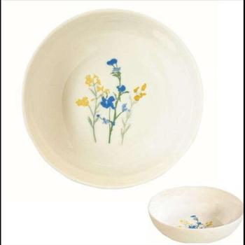 Porcelán mélytányér 18cm, Mille Fleurs Yellow kép