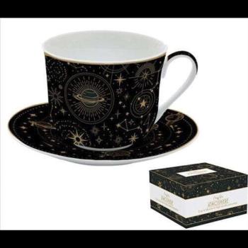 Porcelán reggelizőcsésze + alj 400ml, dobozban, Atmosphere, Celestial kép