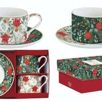 Porceláncsésze + alj 240ml, 2 személyes, dobozban, Coffee Mania,... kép