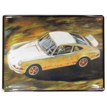 Porsche &quot;Carrera white&quot; fémplakát 40 x 30 cm &quot;TACM3D01&quot; kép