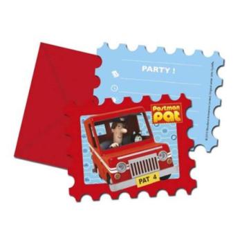 Postman Pat meghívó, 6 db kép