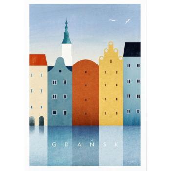 Poszter 30x40 cm Gdansk – Travelposter kép