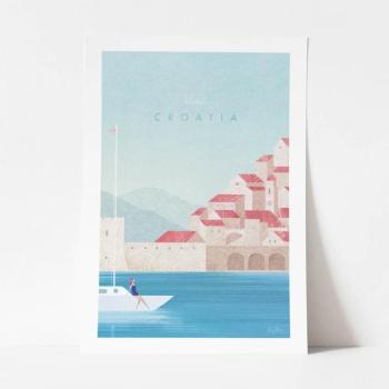 Poszter Croatia, 30x40 cm - Travelposter kép