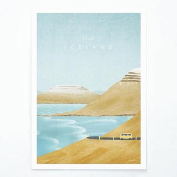 Poszter Iceland, 30x40 cm - Travelposter kép