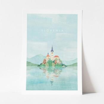 Poszter Slovenia, 30x40 cm - Travelposter kép