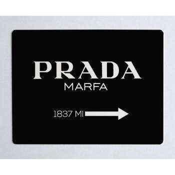 Prada fekete íróasztal alátét, 55 x 35 cm - Little Nice Things kép