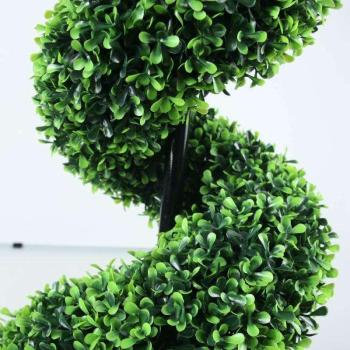 PRÉMIUM CSAVART BUXUS - MŰFA 120 X 30 CM - Élethű sűrűlevelű pusz... kép