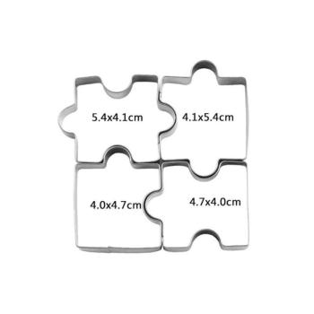 Puzzle keksz forma (4 db) kép