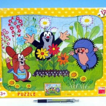 Puzzle  kertész vakond 36 x 28 cm 12 db kép