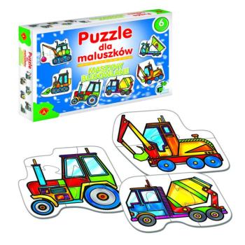 Puzzle kisgyermekeknek - építőipari gépek kép